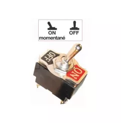 Bipolar switches with 18 mm metal rod - screw connections - High performance Series Off -on -Mon