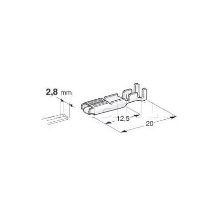 Cosses nues spécifiques 0,5 A 1,5mm2