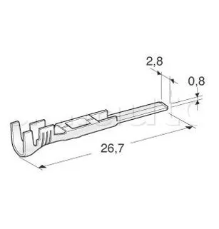 Vainas desnudas específicas 0.35 a 1 mm2