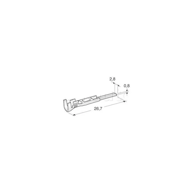 Cosses nues spécifiques 0,35 A 1mm2