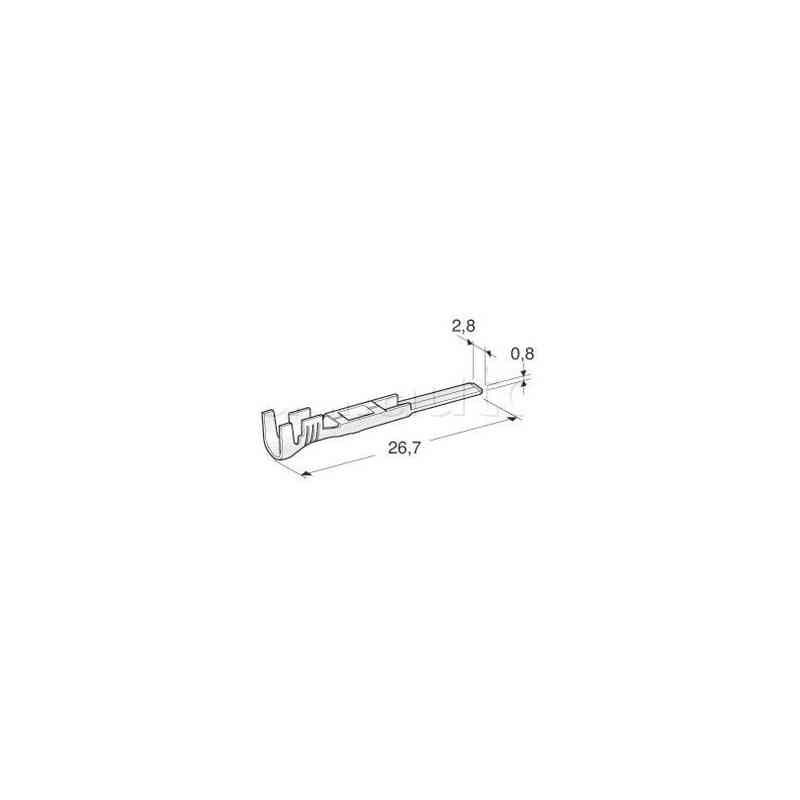 Vainas desnudas específicas 0.35 a 1 mm2