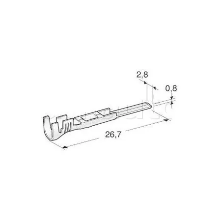 Cosses nues spécifiques 0,35 A 1mm2