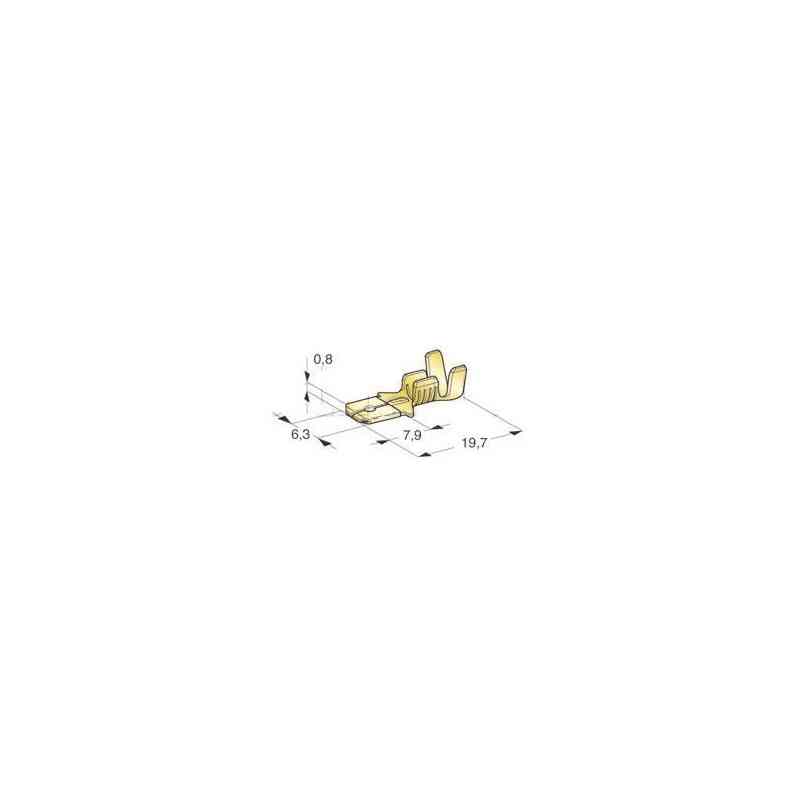 Male pods gross brass 6.35
