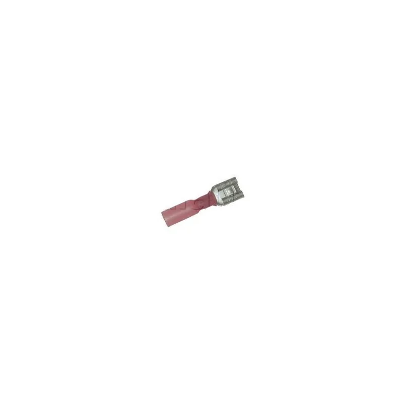 Clip femelle largeur 6.35 mm semi-isolé 6,35 ROUGE