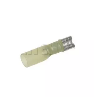 Ancho de clip femenino 6.35 mm semiislado. Ther 6.35 amarillo
