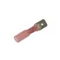 Clip mâle largeur 6.35 mm semi-isolé THER 6,35 ROUGE