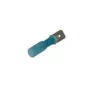 Clip mâle largeur 6.35 mm semi-isolé THER.6,35 BLEU