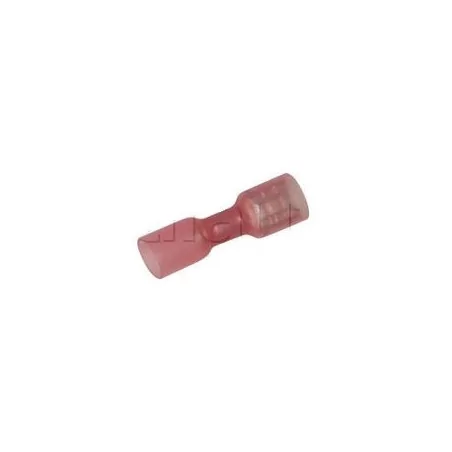 Clip femelle largeur 6.35 mm tout-isolé ROUGE