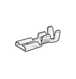 Standard female pod 9.5mm tinned brass