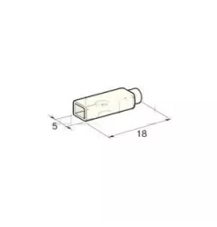 Maniche isolanti trasparenti per clip femminile 2,8 mm P/185301