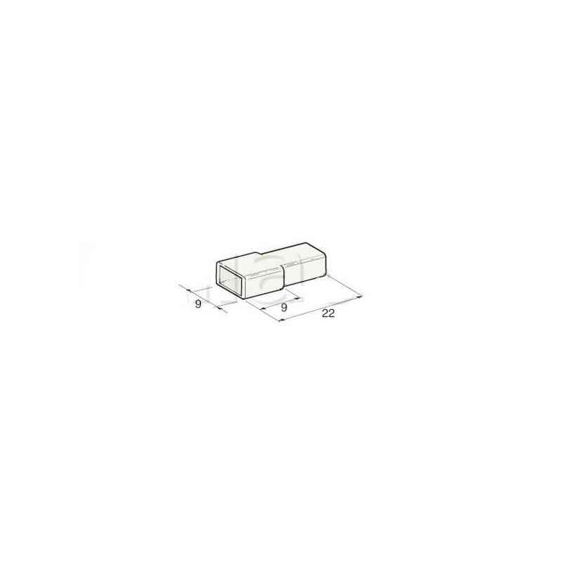 Transparent insulating sleeves for female clip 6.35mm p/185309 Transparent insulating sleeves for female clip 6.35mm p/185309