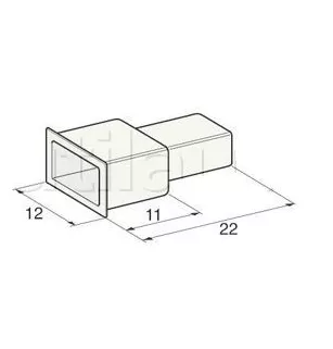 Insulating sleeve for male clip 185310