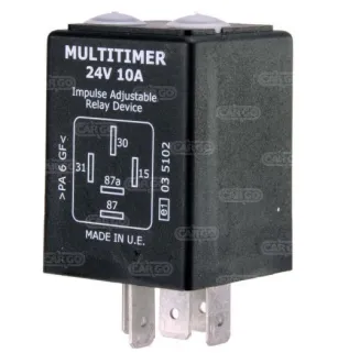 Relé programable 24V 10A 0,5S a 6H