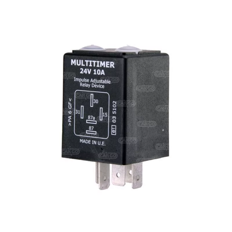 Relé programable 24V 10A 0,5S a 6H Relé programable 24V 10A 0,5S a 6H