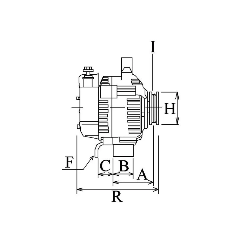 Alternatore 14V 33Amp ​​Bosch 0120339515, 0120339516, 0120339527, 0120339528, 0986030120