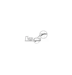 Pod femminili in ottone lordo 9,5 mm