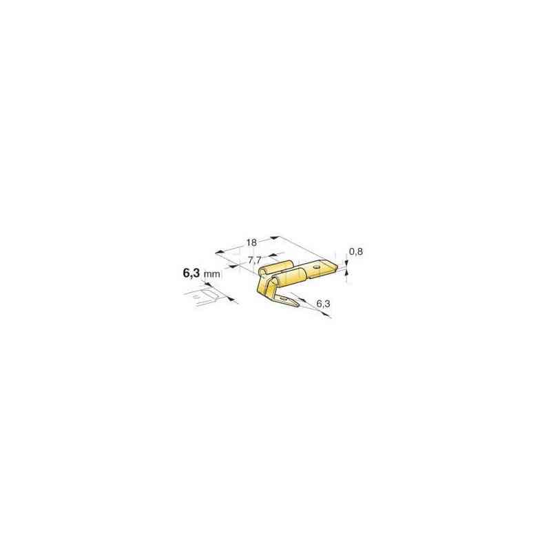 Ancho de clip mixto 6.35 mm 6.35 mm-2 m+1f Ancho de clip mixto 6.35 mm 6.35 mm-2 m+1f