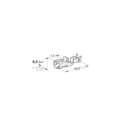 Verstärkter weiblicher Bodie mit Verriegelung - Messing aus Dose 0,5-1,5 mm