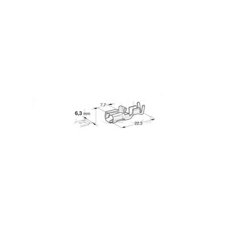 Verstärkter weiblicher Bodie mit Verriegelung - Messing aus Dose 0,5-1,5 mm Verstärkter weiblicher Bodie mit Verriegelung - Messing aus Dose 0,5-1,5 mm