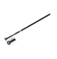 Plastikstreifenbefestigungskabel mit Edelstahl -Blockierungslasche 2.4x92mm schwarz