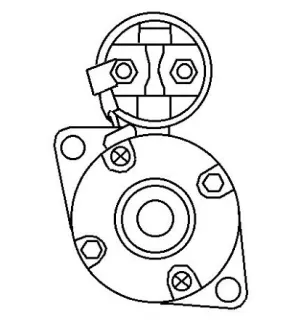 12-Volt-Starter, Mitsubishi M2T10271, Gabelstapler