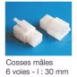 Connecteurs type ML avec clipsage 6 VOIES COSSE M