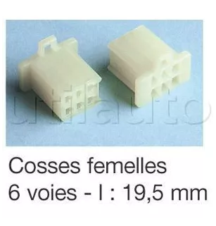 Conectores do tipo ML com fortes de recorte de 6 vias