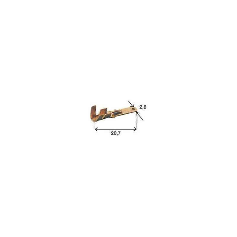 Connettori di tipo ml con clip maschio da 2,8 mm Connettori di tipo ml con clip maschio da 2,8 mm