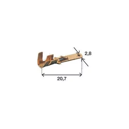 Connecteurs type ML avec clipsage MALE 2.8mm