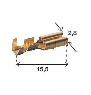 ML -Steckverbinder mit FEM -Ausschnitt. 2,8 mm