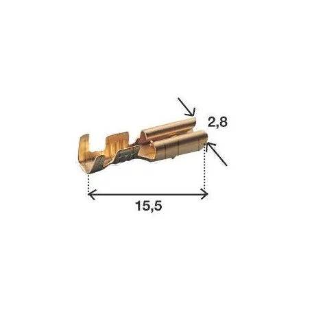 Connecteurs type ML avec clipsage FEM. 2.8mm