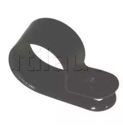 Black di plastica rotonda rotonda per il passaggio di cavi elettrici o guaina su anelli ecc ... 10 mm