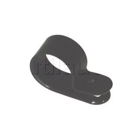 Pontet rond plastique noir pour passage de câbles électriques ou gaine annelée etc … 12MM