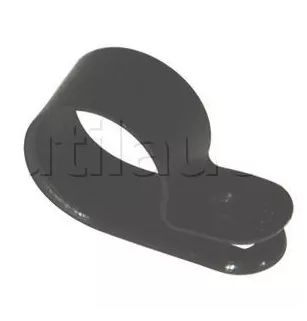 Plástico redondo preto para passagem de cabos elétricos ou bainha com anel etc ... 14mm