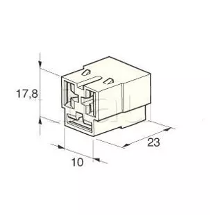 Universelle Anschlüsse - 3 -way -Verstärker -Typ Cosse F.