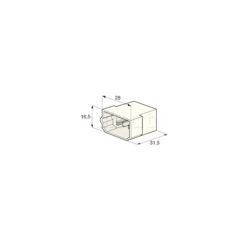 Connecteurs universels - Type AMP 4 VOIES COSSE M