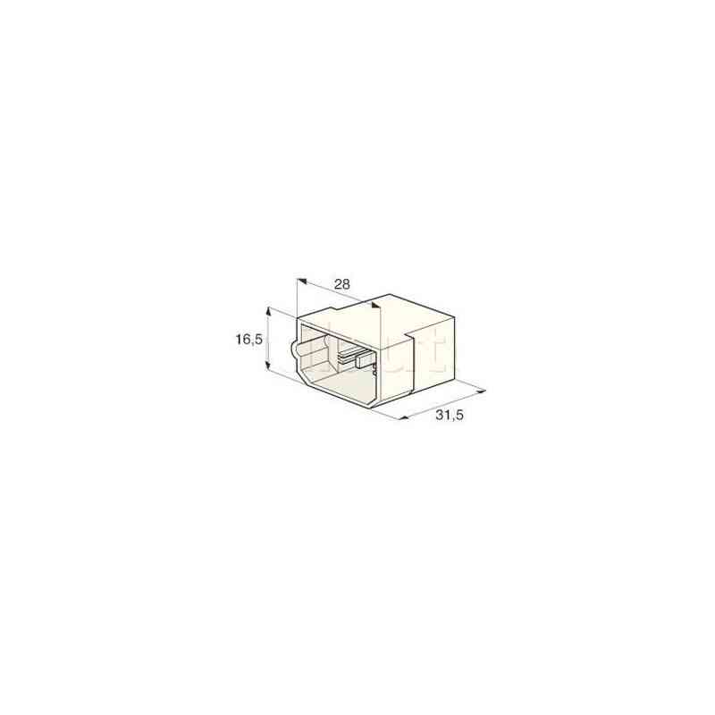 Connettori universali - Amp 4 -way tipo coste m Connettori universali - Amp 4 -way tipo coste m