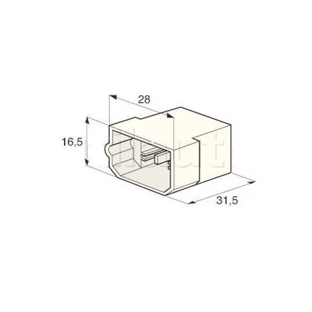 Connecteurs universels - Type AMP 4 VOIES COSSE M