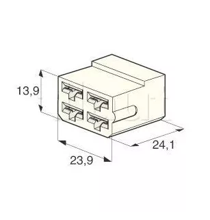 Conectores Universal - AMP 4 -Way Tipo Cosse F