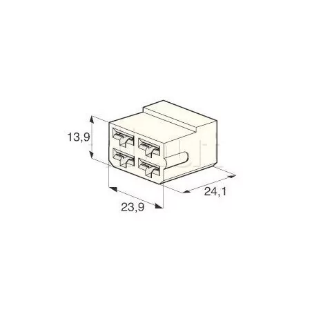 Connecteurs universels - Type AMP 4 VOIES COSSE F