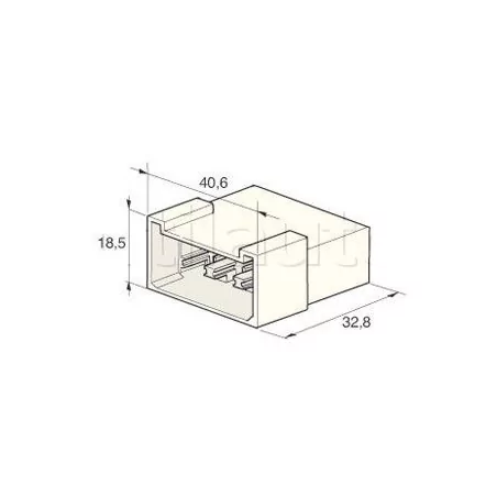 Connecteurs universels - Type AMP 8 VOIES COSSE M