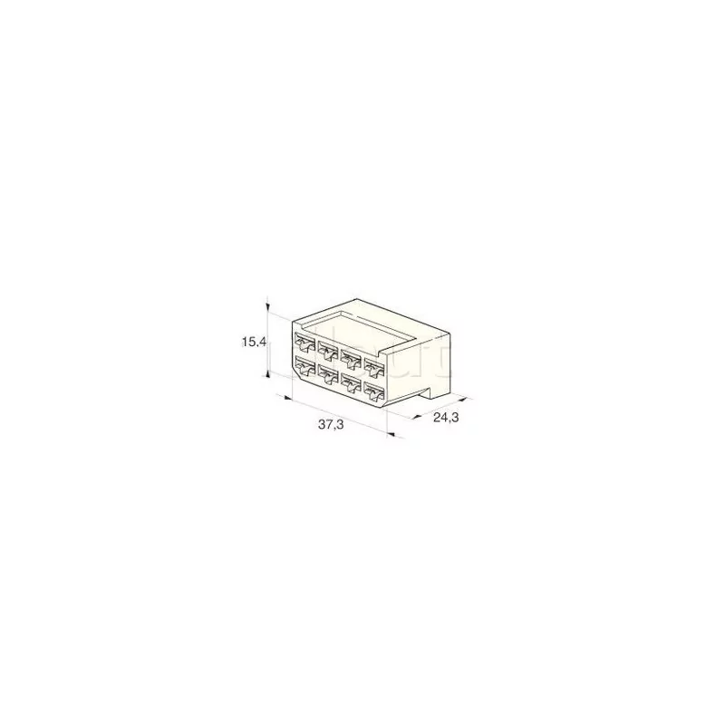 Connecteurs universels - Type AMP 8 VOIES COSSE F