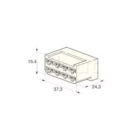 Connecteurs universels - Type AMP 8 VOIES COSSE F