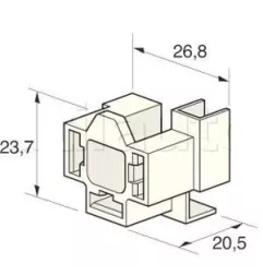 3 -way White Divera Connectors