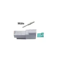 2 -vías de 2 kits de vía con conectores impermeables Deutsch 2 -Way Male Deutsch