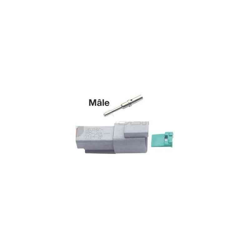2 -vías de 2 kits de vía con conectores impermeables Deutsch 2 -Way Male Deutsch