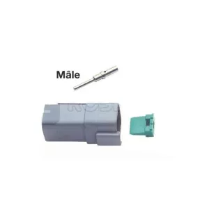 Kits 6 voies complets connecteurs étanches Série Deutsch 6 VOIES MALE