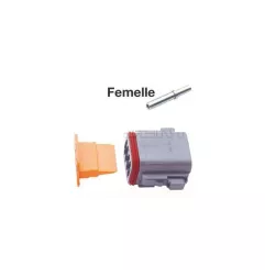 Kit da 8 lane Complete Connettori impermeabili Serie DEUTSCH 8 -Way FEM.