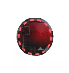 Striscia di contorno di sicurezza ECE104 per serbatoio posteriore - Range premium - 3.106 mm rosso 50m