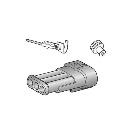 Kits 3 voies complets connecteurs étanches SUPERSEAL série 1.5 mm